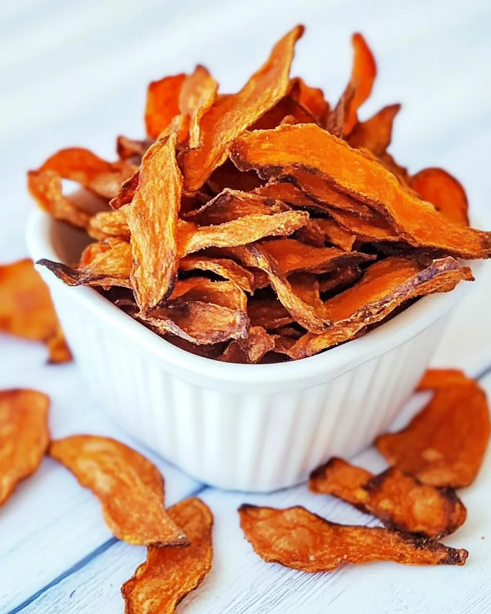 Easy Baked Carrot Chips recipe photo