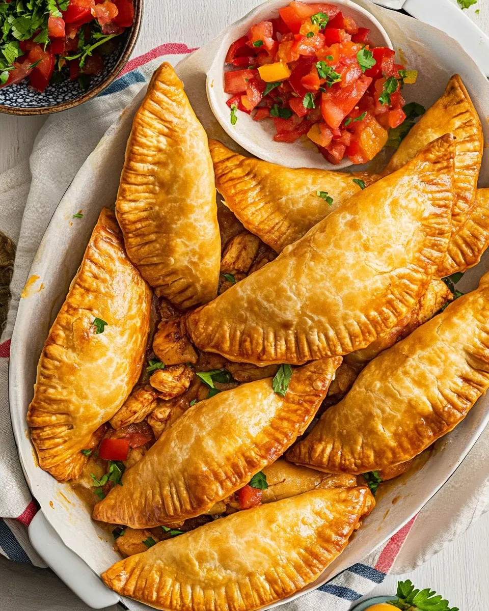 Homemade Baked Chicken Empanadas photo