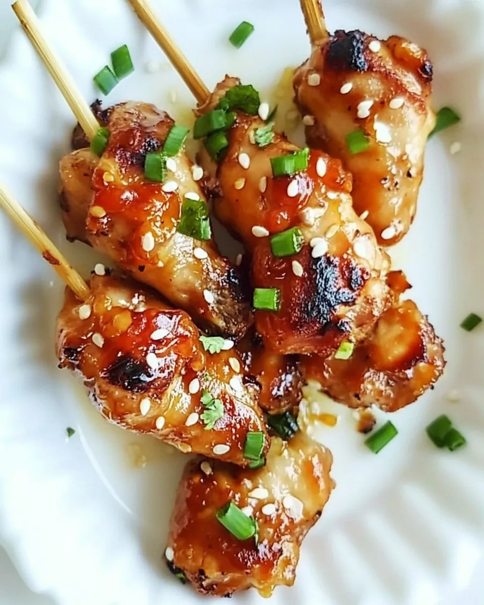 Delicious Baked Chicken Lollipop shot