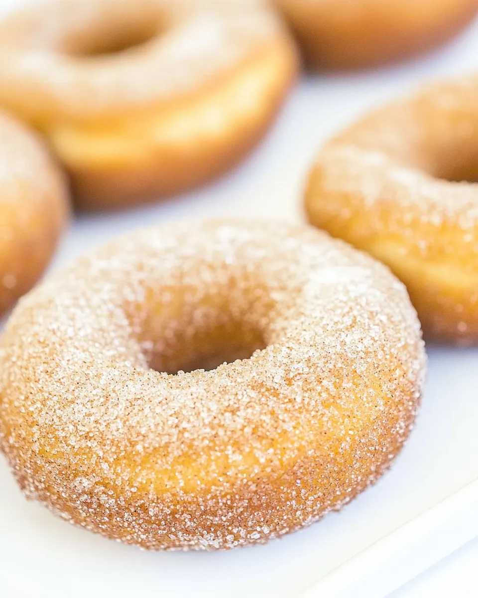 Homemade Baked Cinnamon Sugar Donuts (Made with Brown Butter) photo