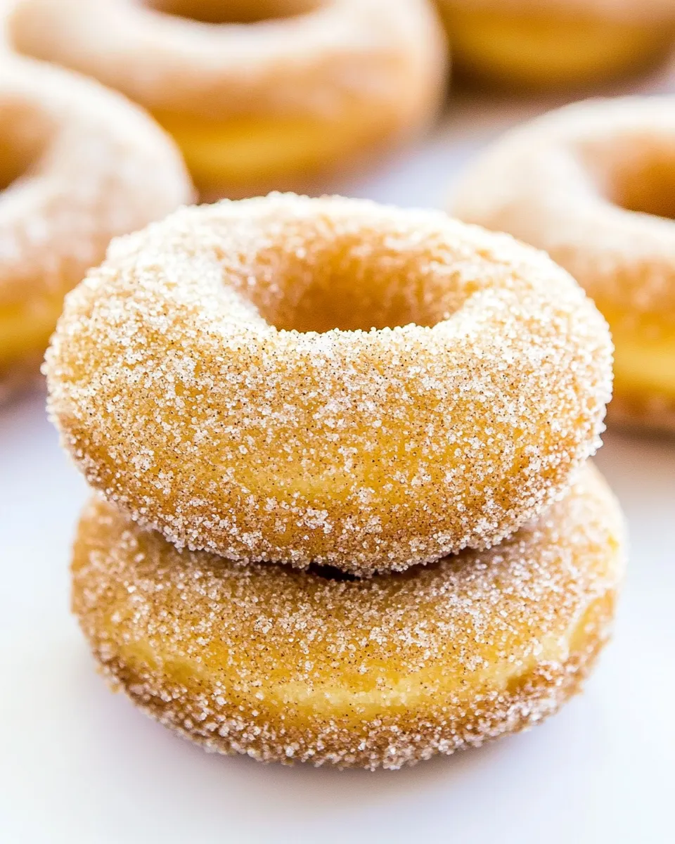 Classic Baked Cinnamon Sugar Donuts (Made with Brown Butter) image