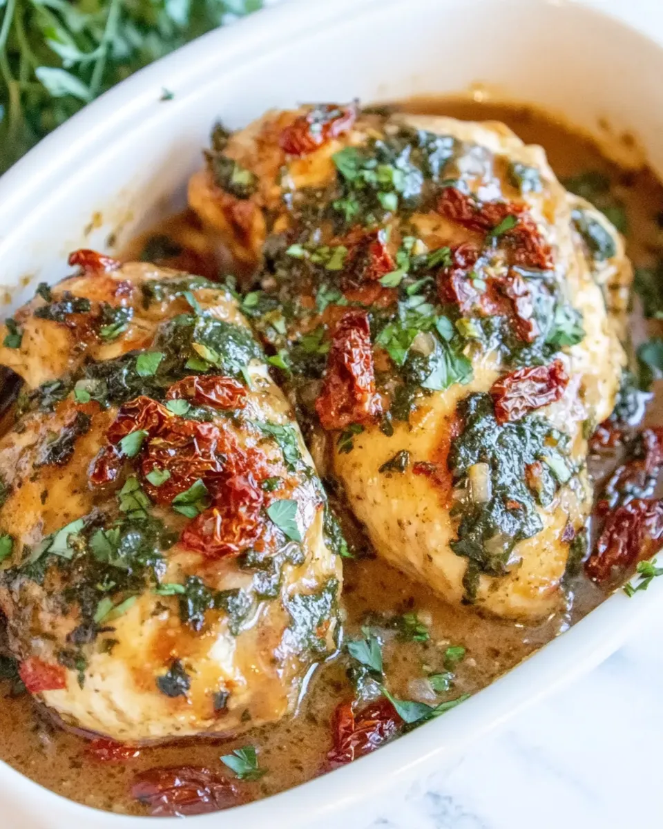 Easy Baked Creamy Sun-Dried Tomato Chicken recipe photo