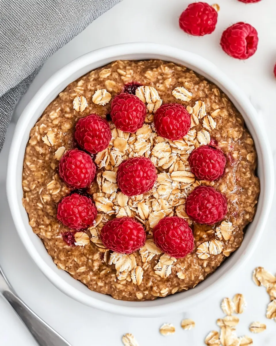 Classic Baked Raspberry Oatmeal image