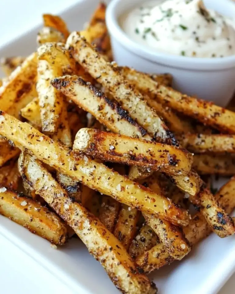 Homemade Baked Seasoned Fries with Skinny Garlic Aioli photo