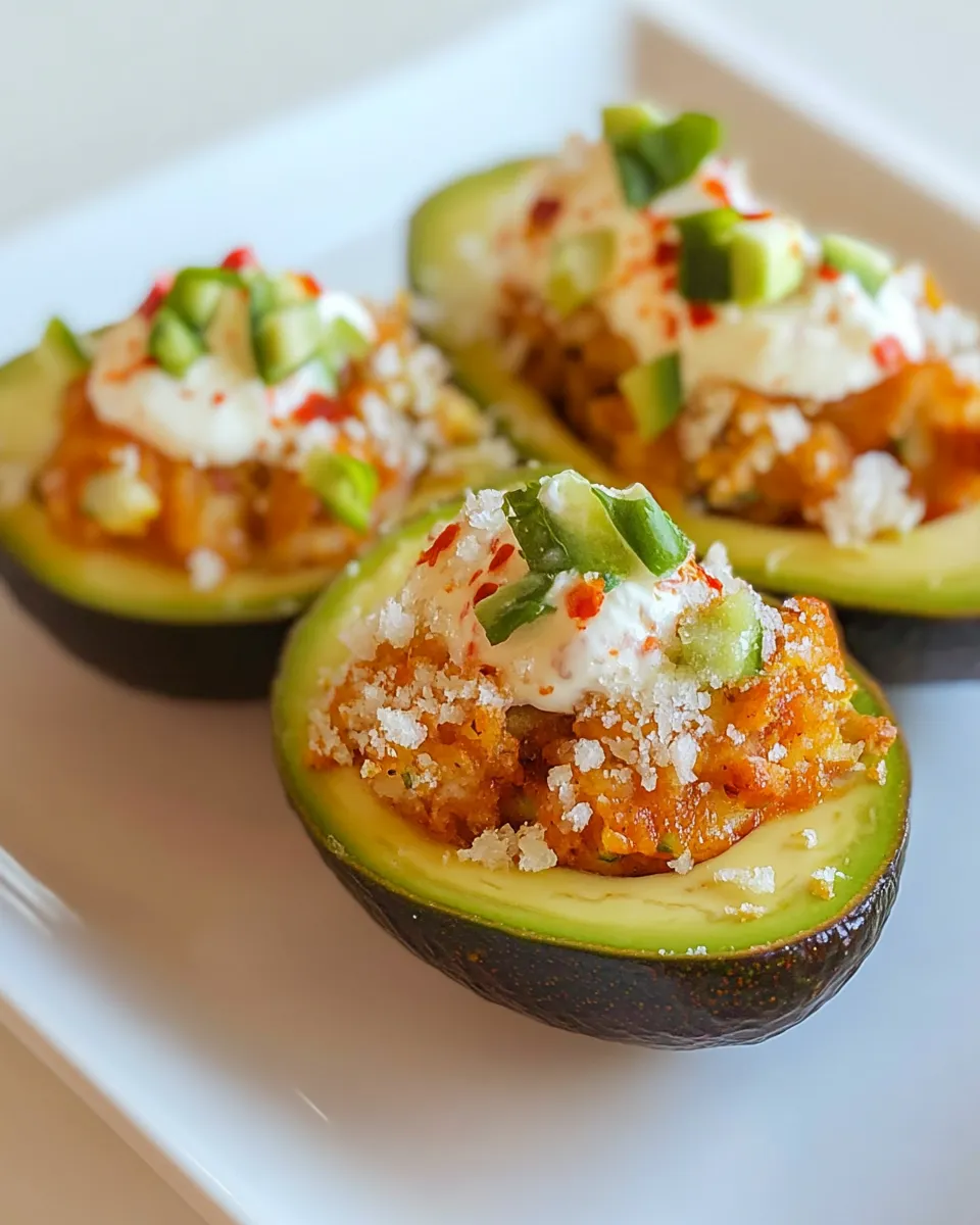 Healthy Baked Stuffed Avocado recipe photo