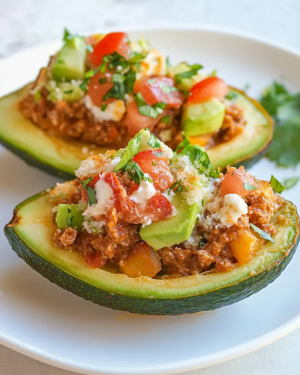 Classic Baked Stuffed Avocado shot