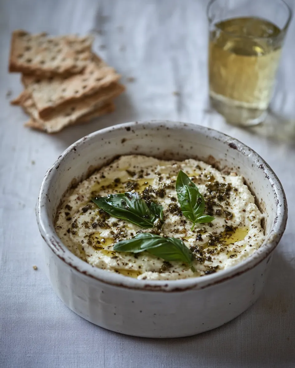 Classic Baked ricotta with basil, chilli and lemon recipe photo