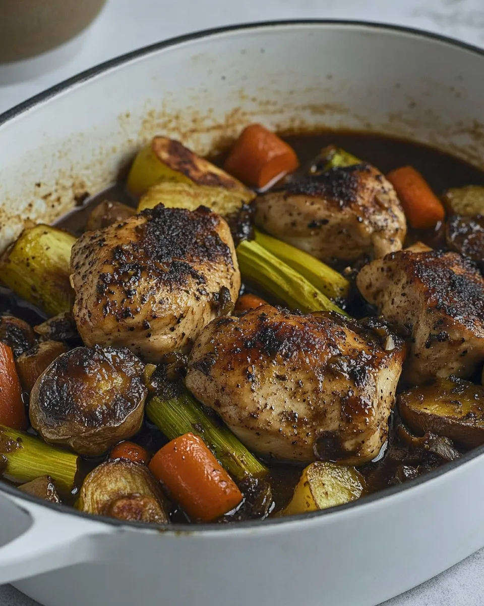 Homemade Balsamic Chicken and Vegetables Recipe photo