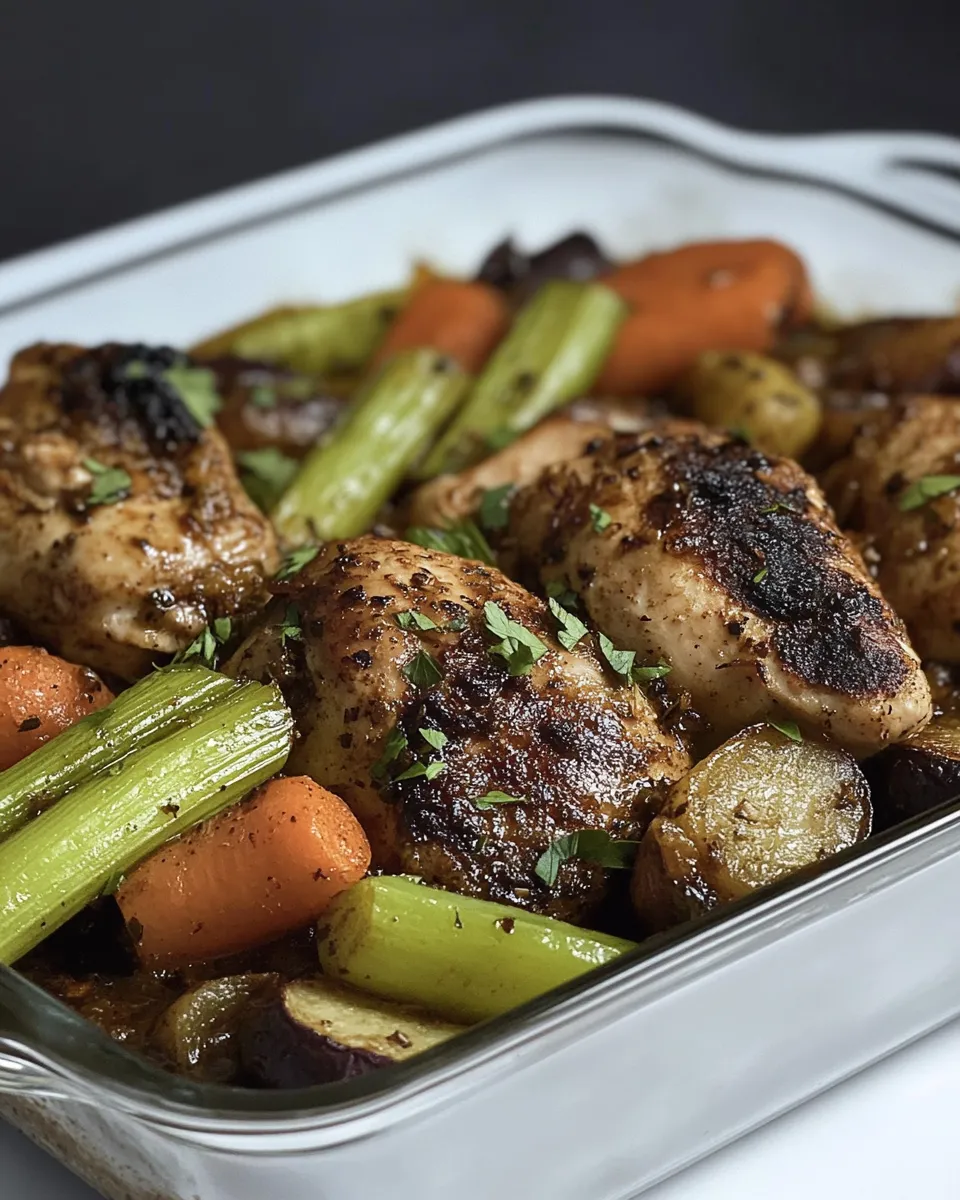 Classic Balsamic Chicken and Vegetables Recipe image