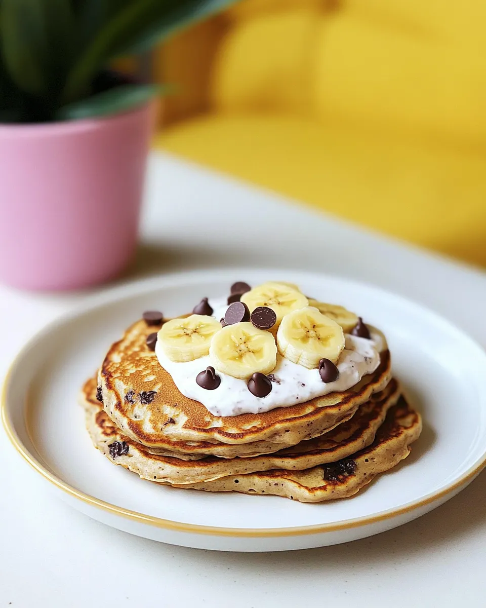 Classic Banana-Chocolate Chip Pancakes image