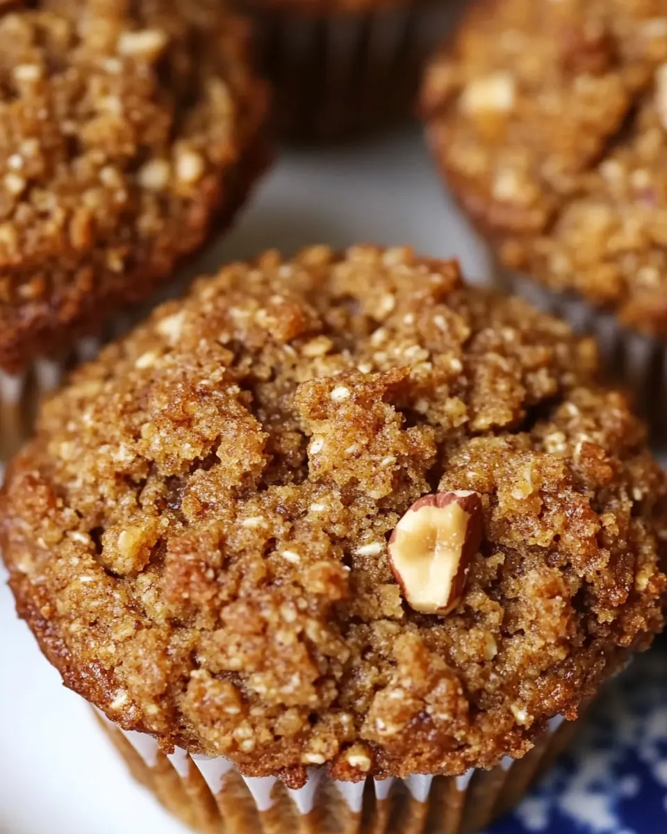 Healthy Banana-Walnut Bran Muffins shot