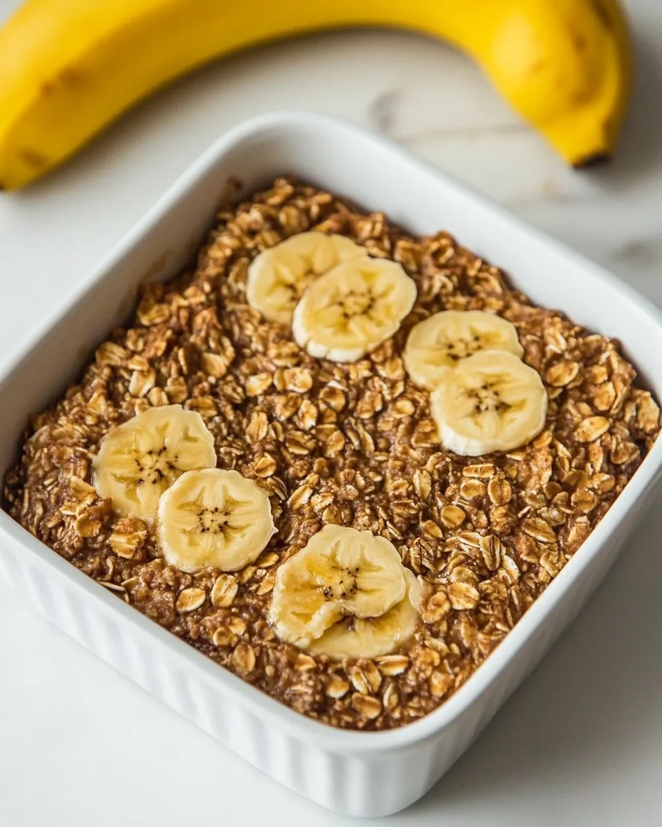 Homemade Banana Baked Oatmeal photo
