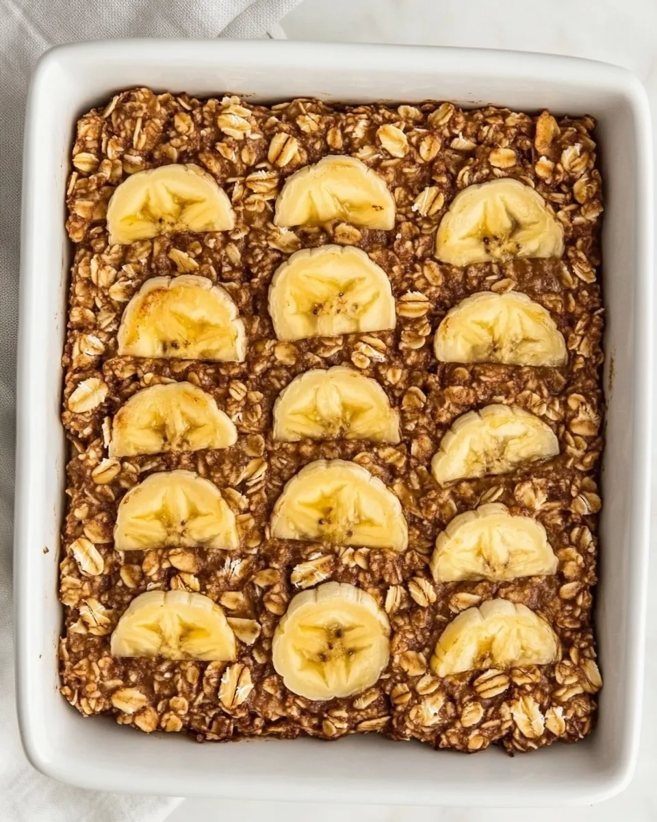 Healthy Banana Baked Oatmeal shot