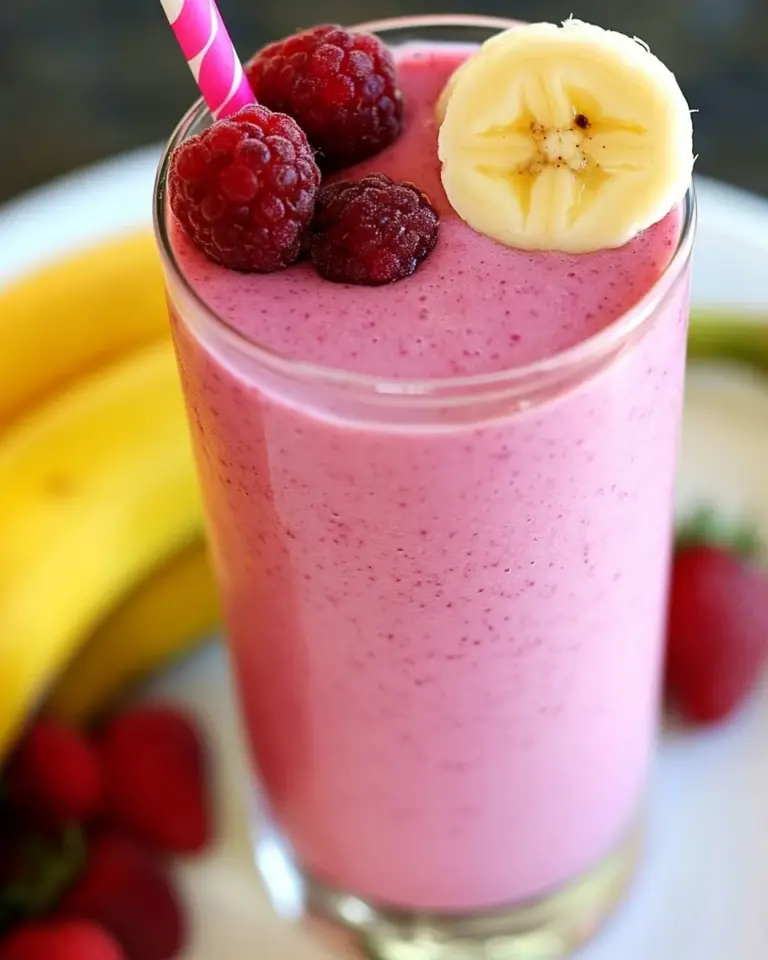 Homemade Banana Berry Smoothie photo