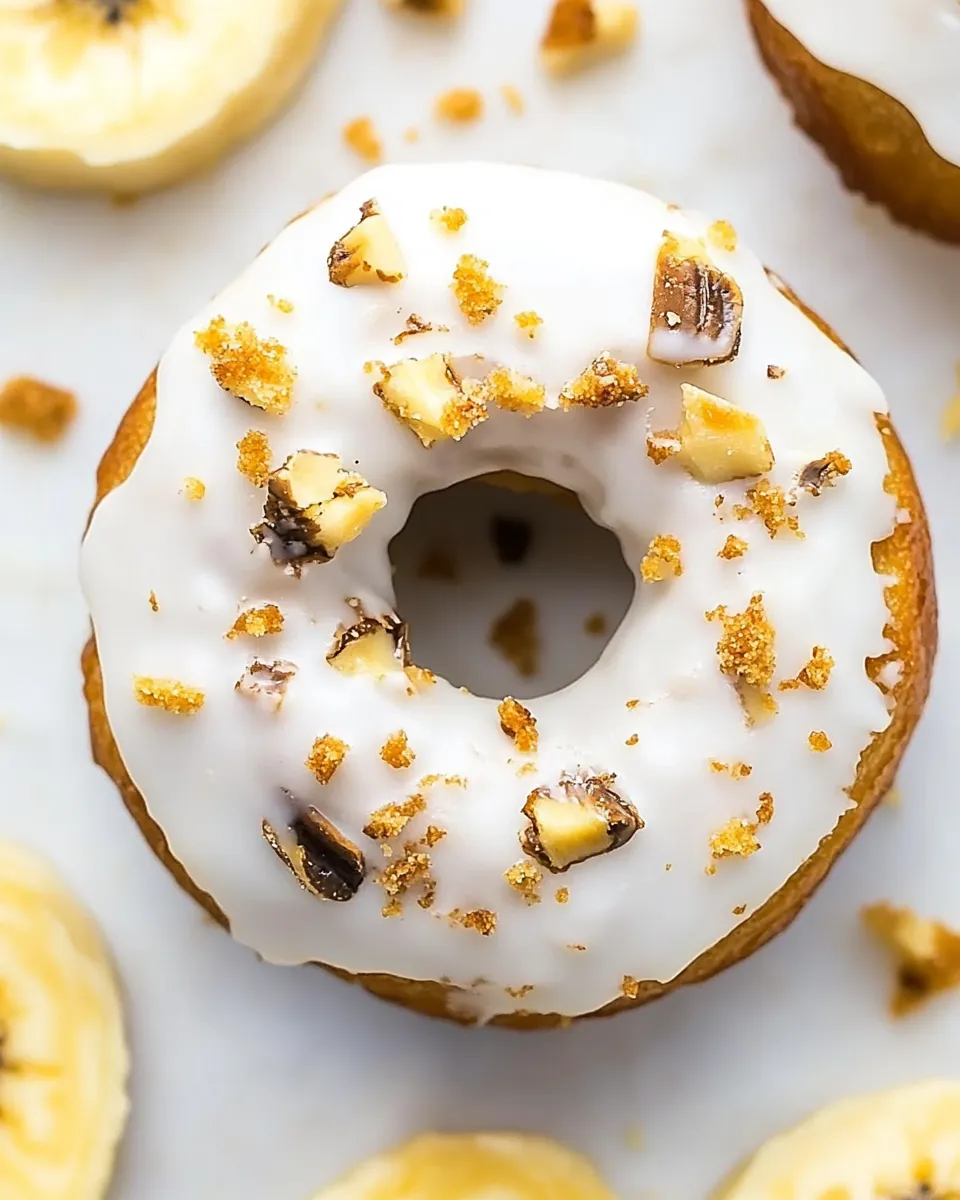 Delicious Banana Bread Donuts with Cream Cheese Frosting recipe image