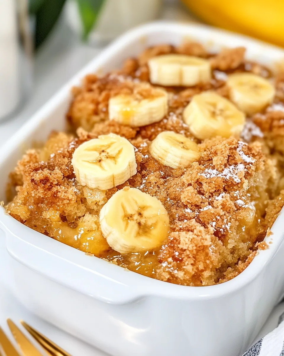 Easy Banana Bread Dump Cake photo