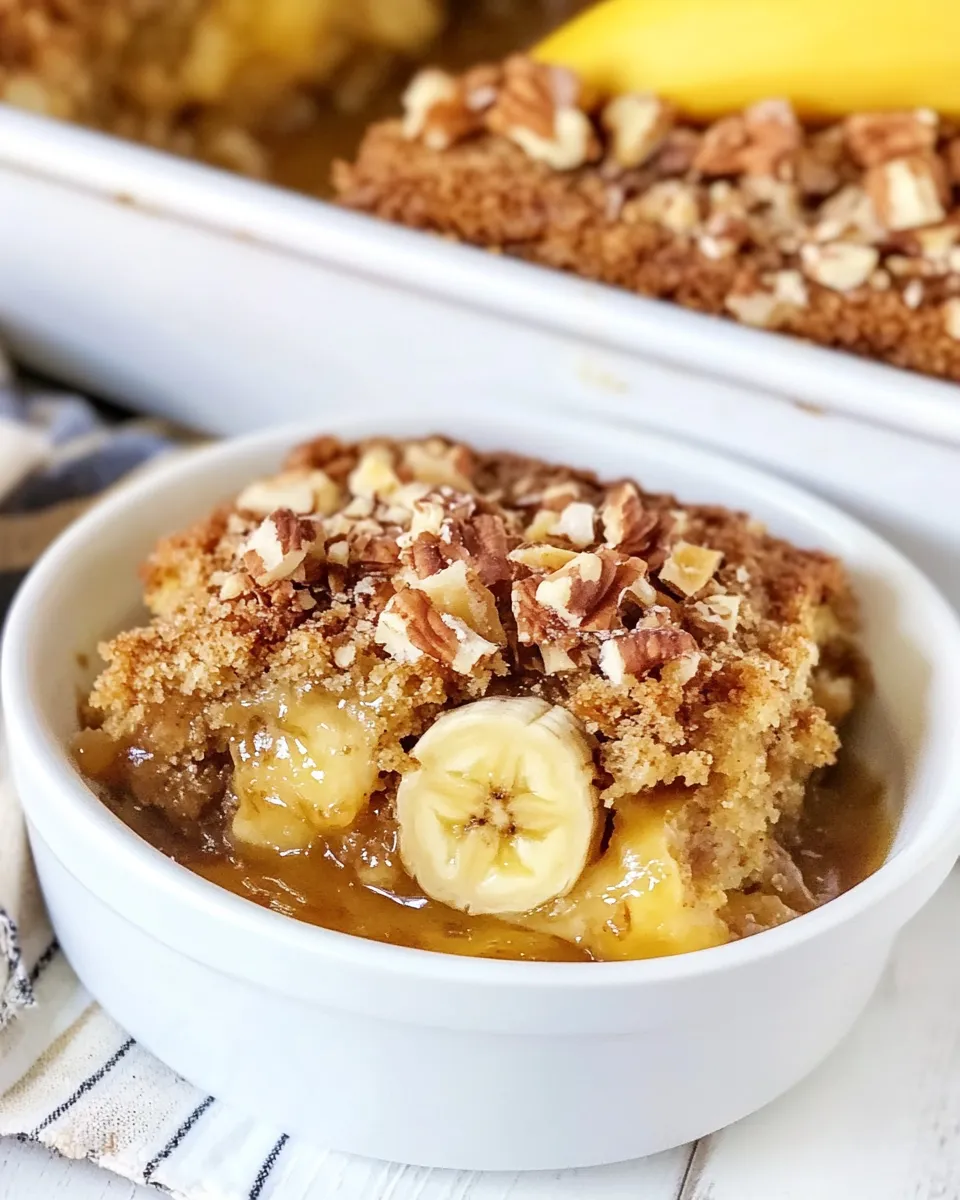 Delicious Banana Bread Dump Cake image