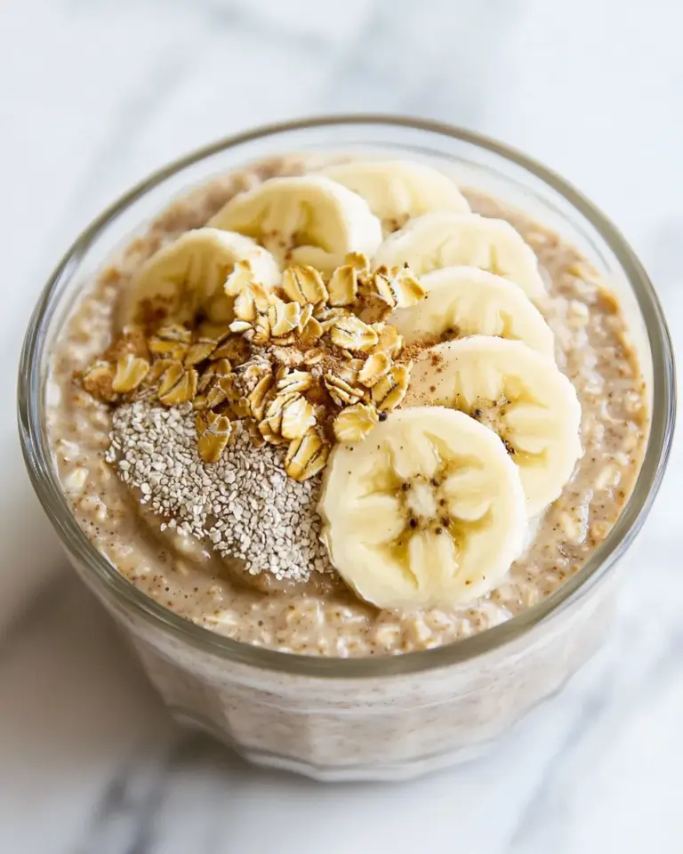 Homemade Banana Bread Overnight Oatmeal photo
