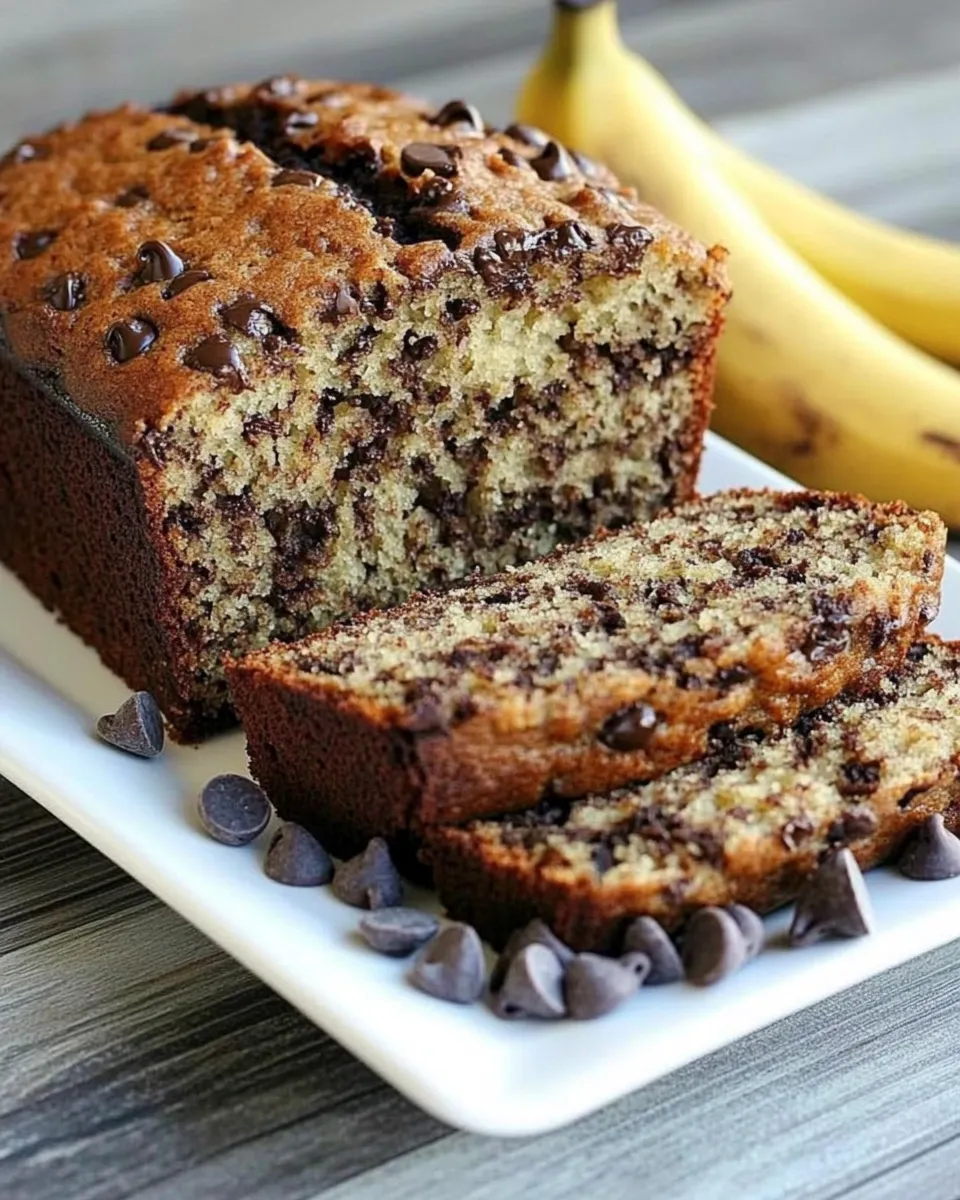 Classic Banana Chocolate Chip Bread image