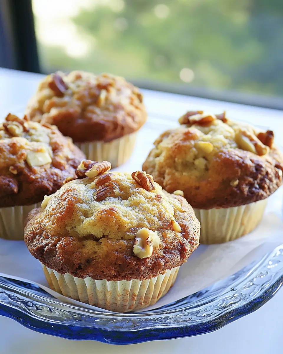 Delicious Banana Nut Muffins shot