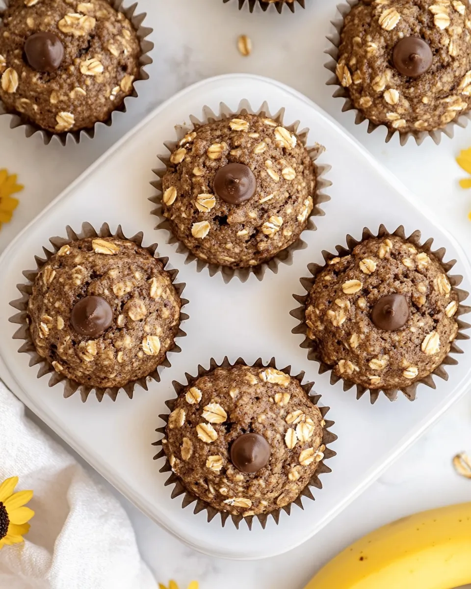 Homemade Banana Oat Muffins (No Added Sugar!) recipe photo