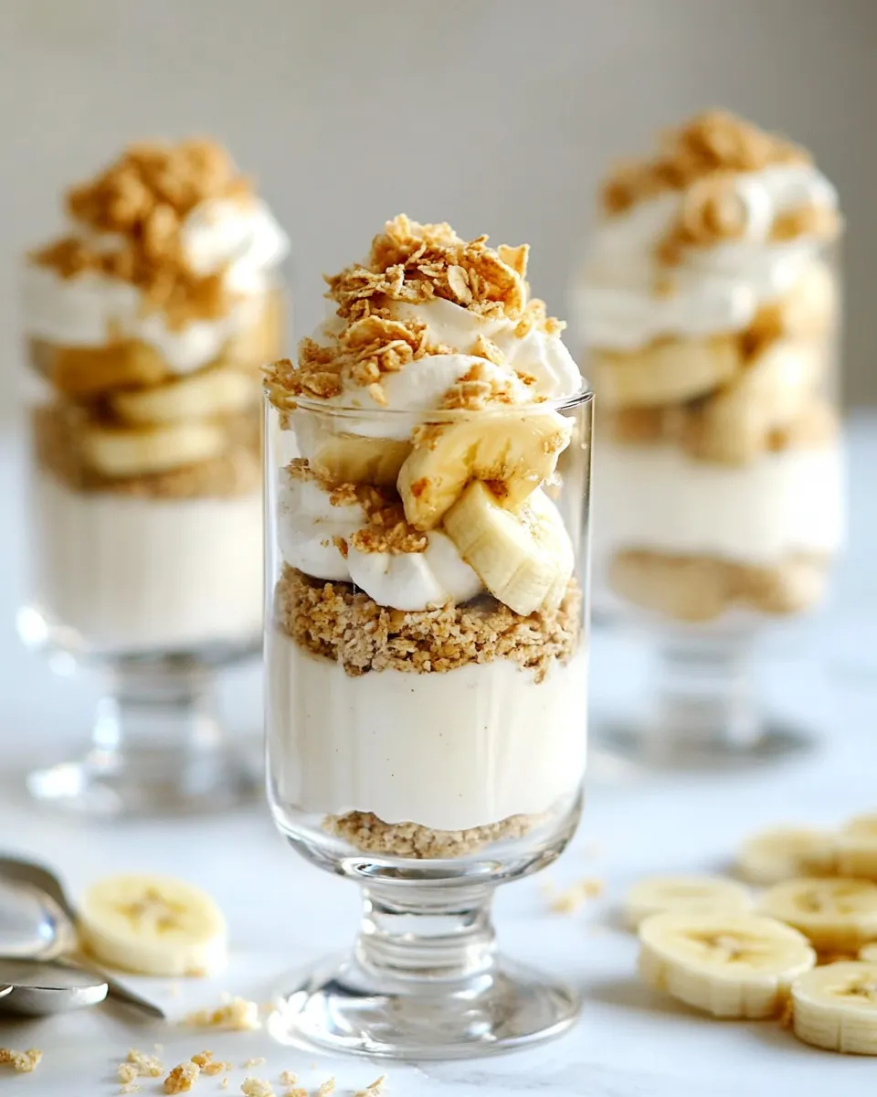 Delicious Banana Pudding Breakfast Parfaits recipe photo