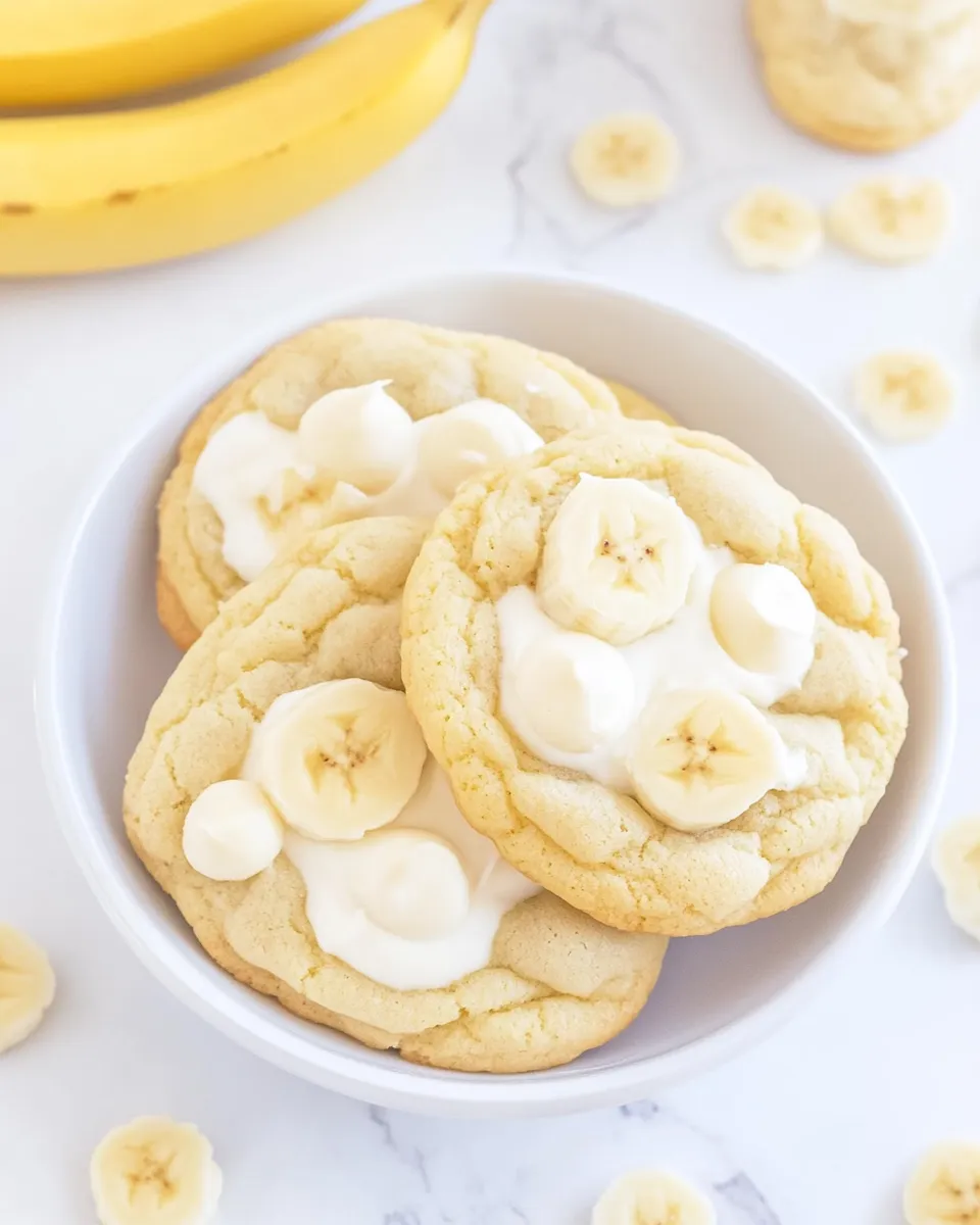 Easy Banana Pudding Cookies recipe photo