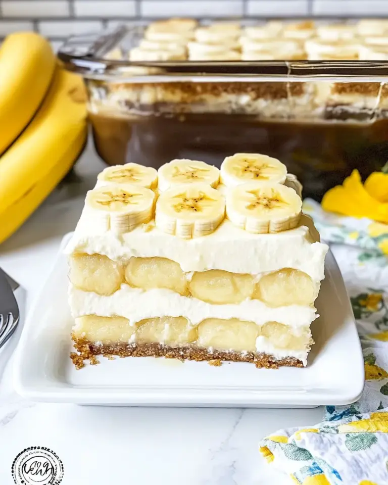 Homemade Banana Pudding Eclair Cake photo