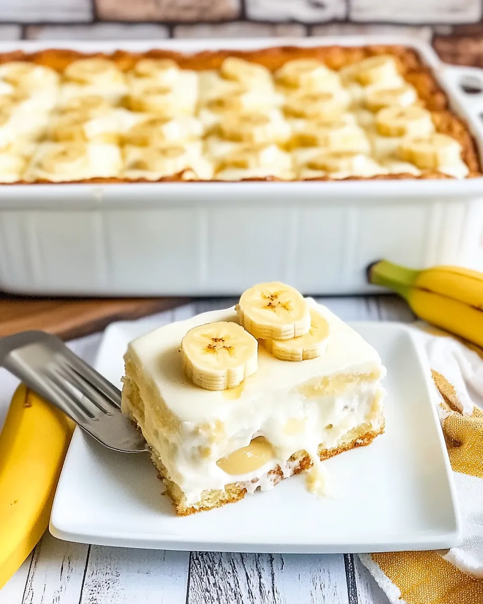 Classic Banana Pudding Eclair Cake image