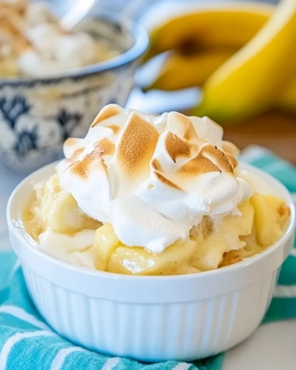 Classic Banana Pudding with Meringue image
