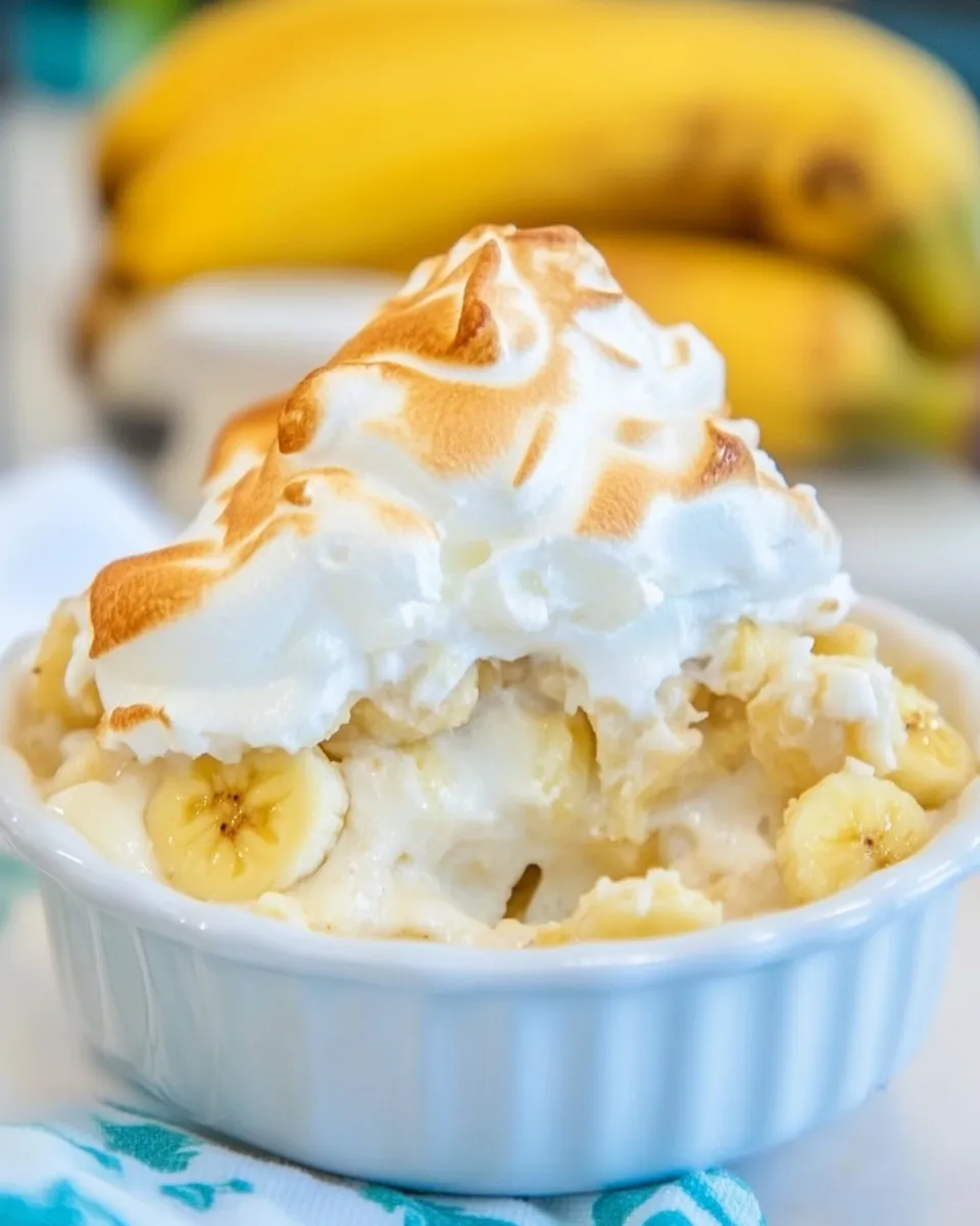 Easy Banana Pudding with Meringue recipe photo