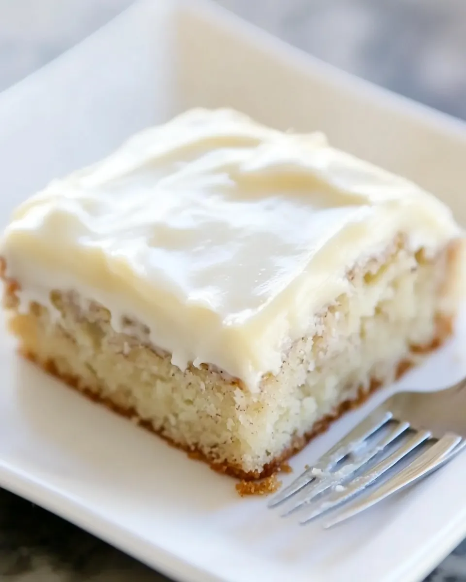 Easy Banana Snack Cake with Cream Cheese Frosting recipe photo
