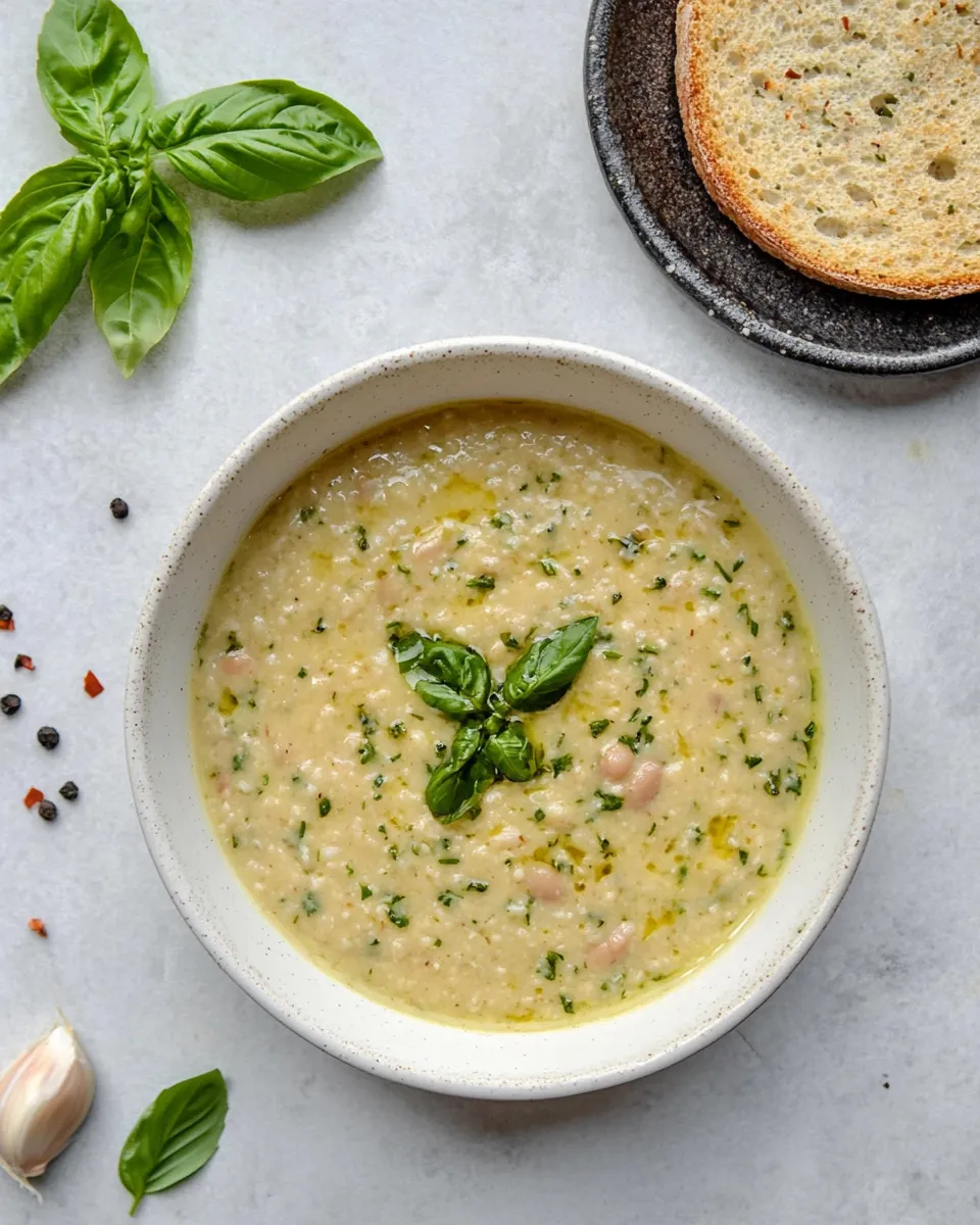 Delicious Basil & Garlic White Bean Dip image