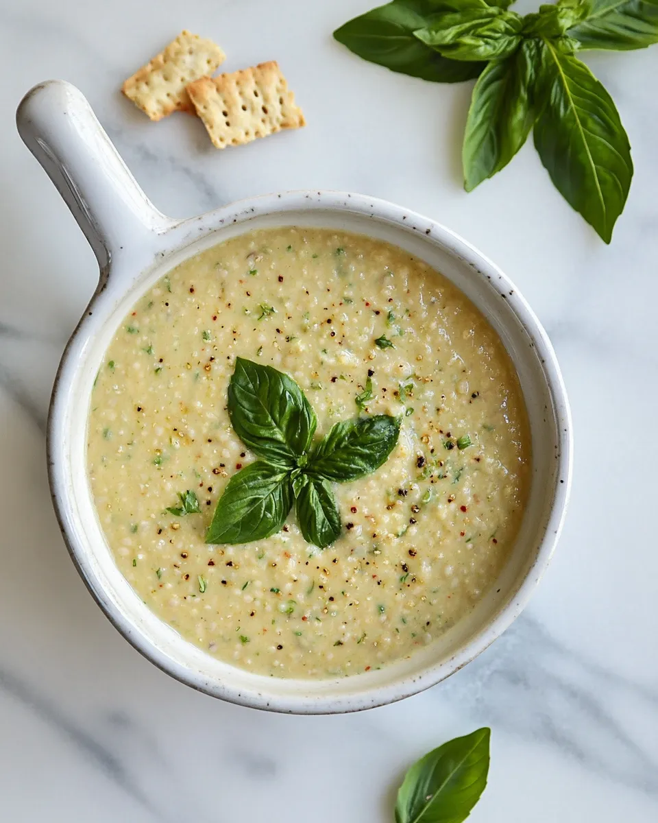 Easy Basil & Garlic White Bean Dip recipe photo