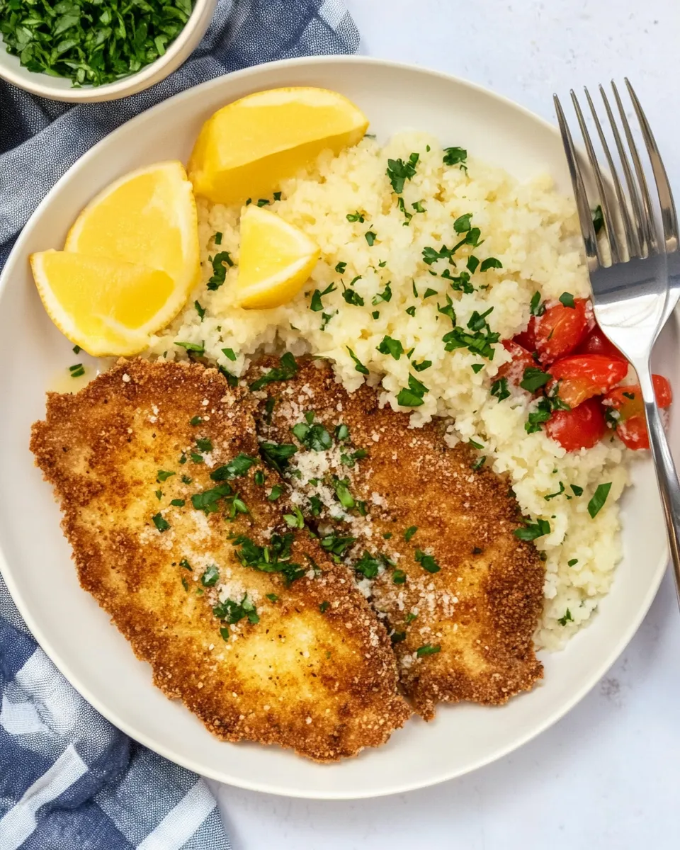 Delicious Beef Milanesa shot