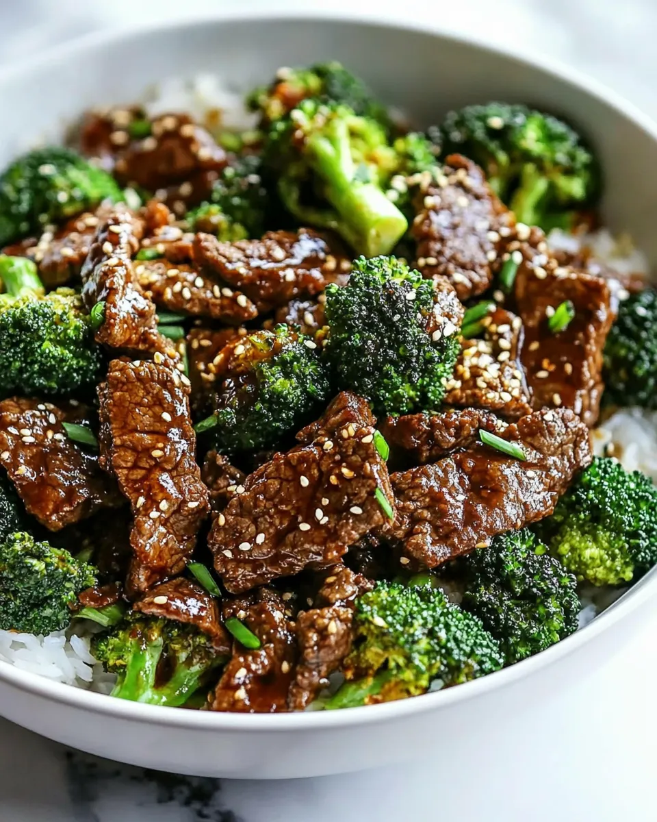 Easy Beef and Broccoli Recipe shot