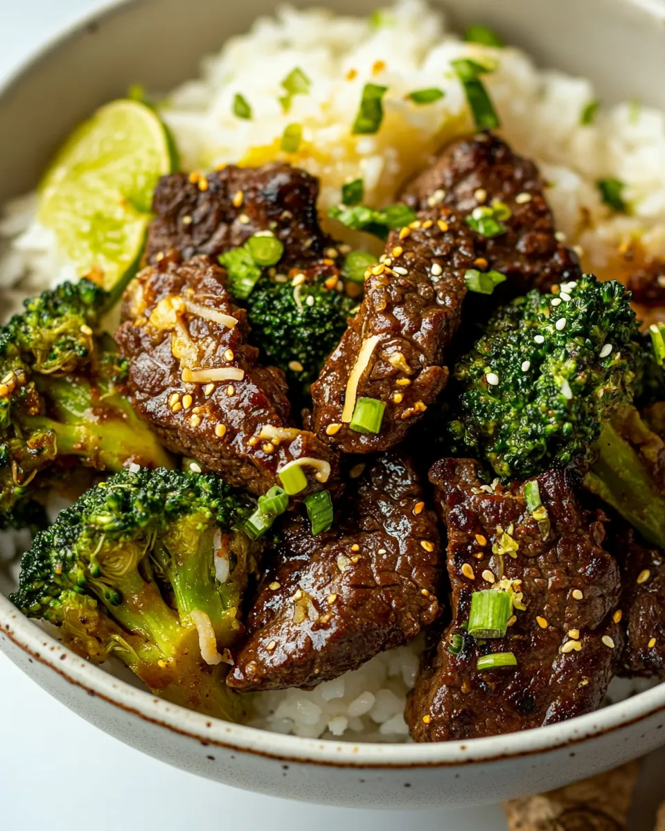 Easy Beef and Broccoli with Coconut Lime Rice photo