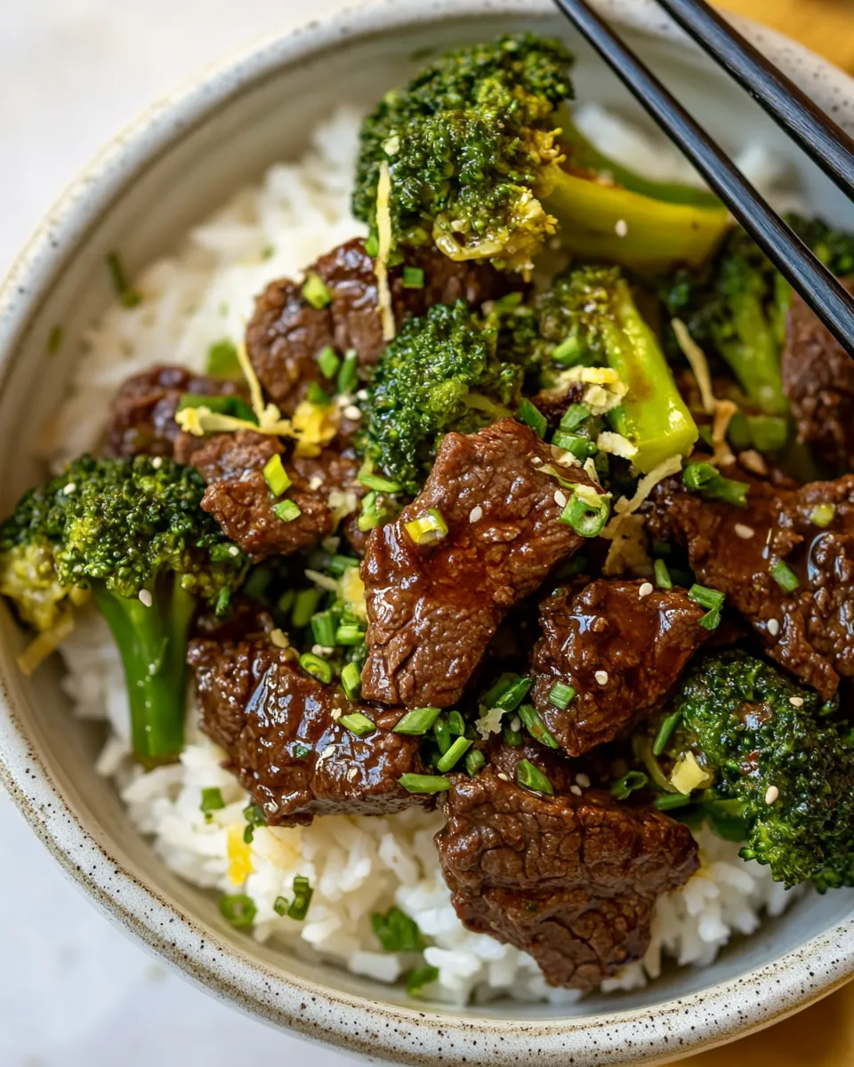 Savory Beef and Broccoli with Coconut Lime Rice recipe photo
