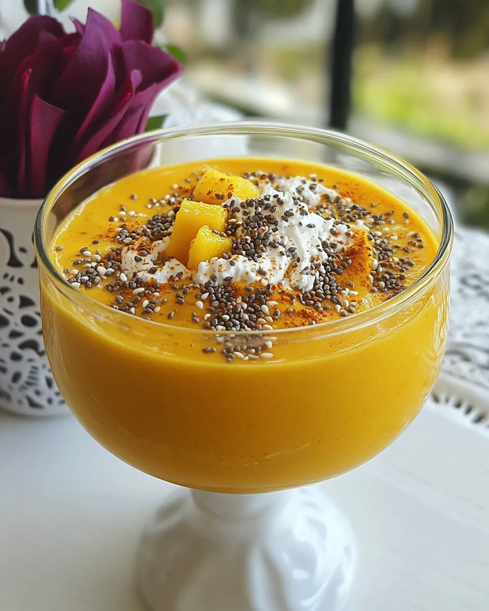 Healthy Beet, Turmeric, and Mango Smoothie recipe photo
