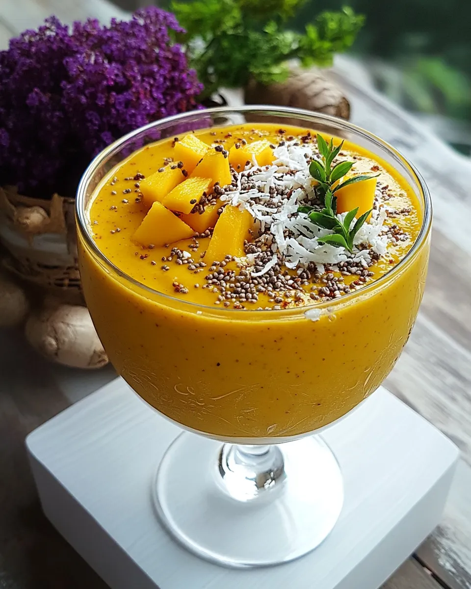 Easy Beet, Turmeric, and Mango Smoothie shot