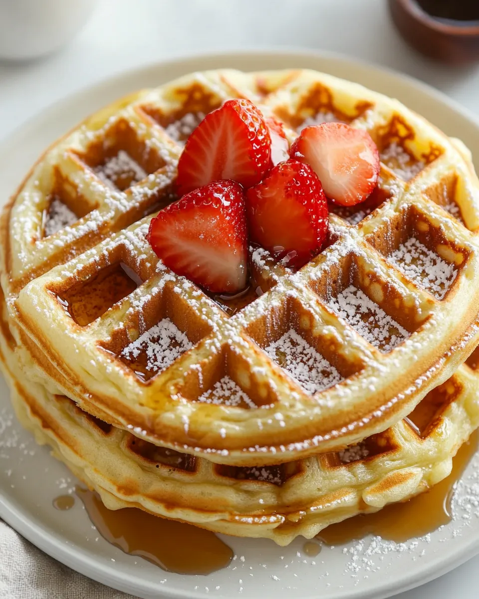 Homemade Belgian Waffles Recipe photo