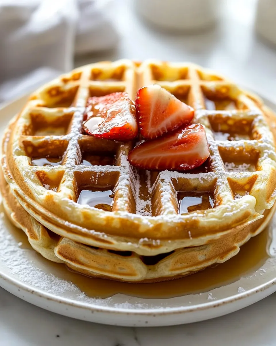 Classic Belgian Waffles Recipe image