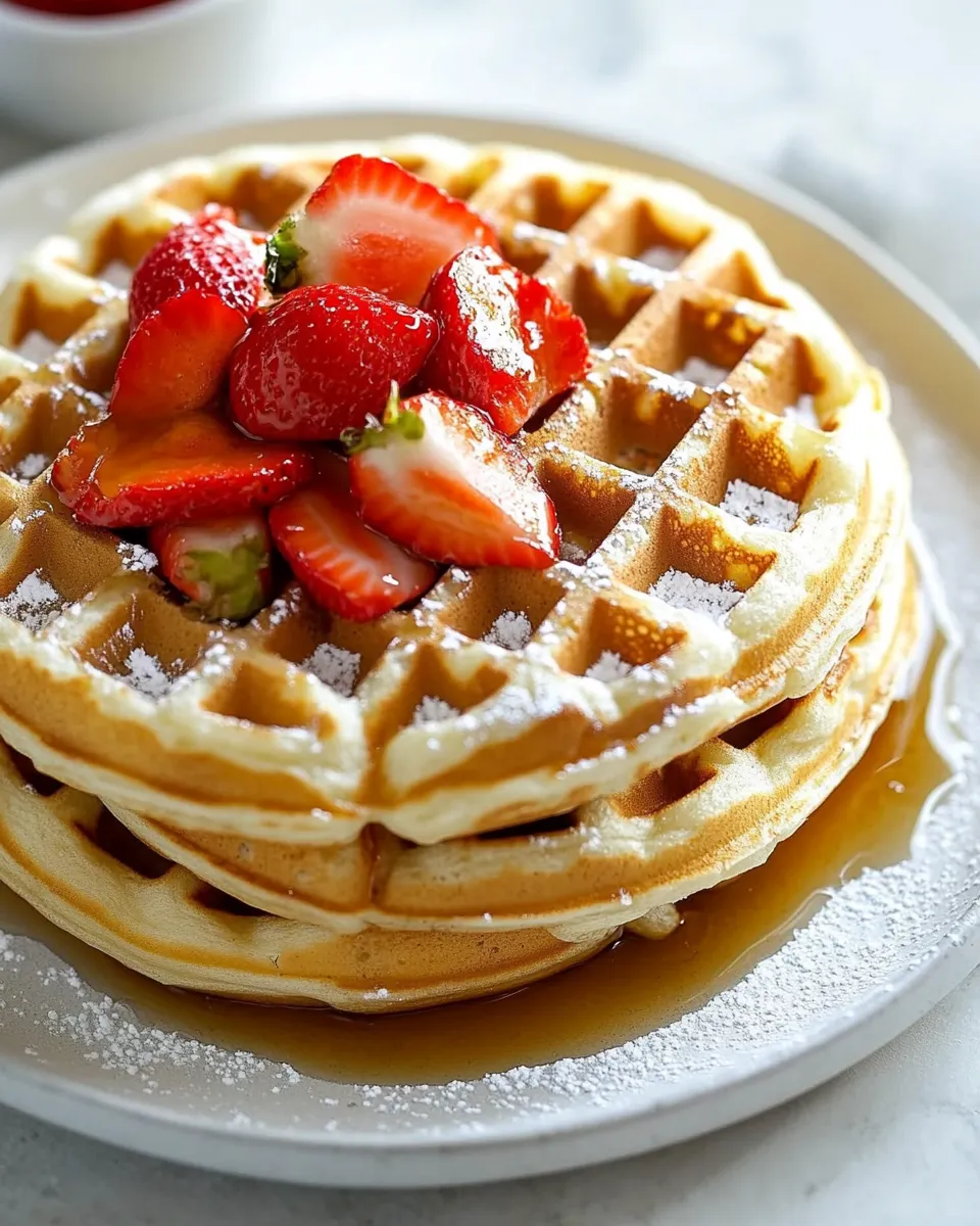 Delicious Belgian Waffles Recipe dish photo
