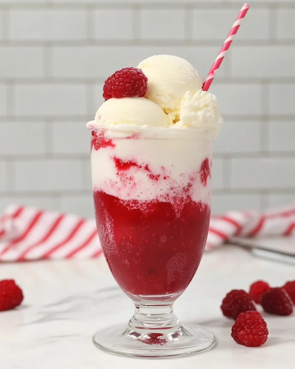 Classic Berry Vanilla Ice Cream Float image
