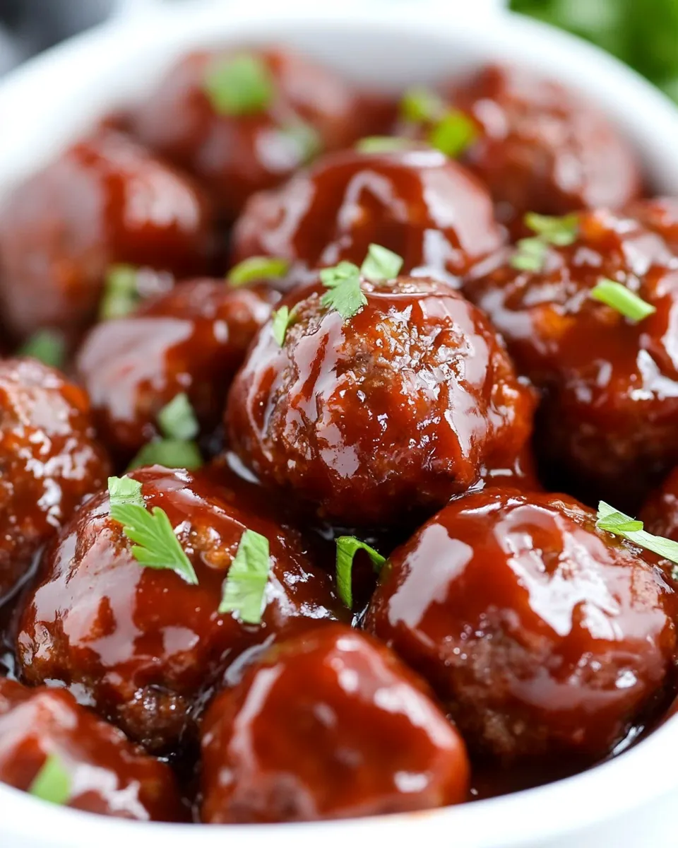 Easy Best BBQ Crockpot Meatballs recipe photo