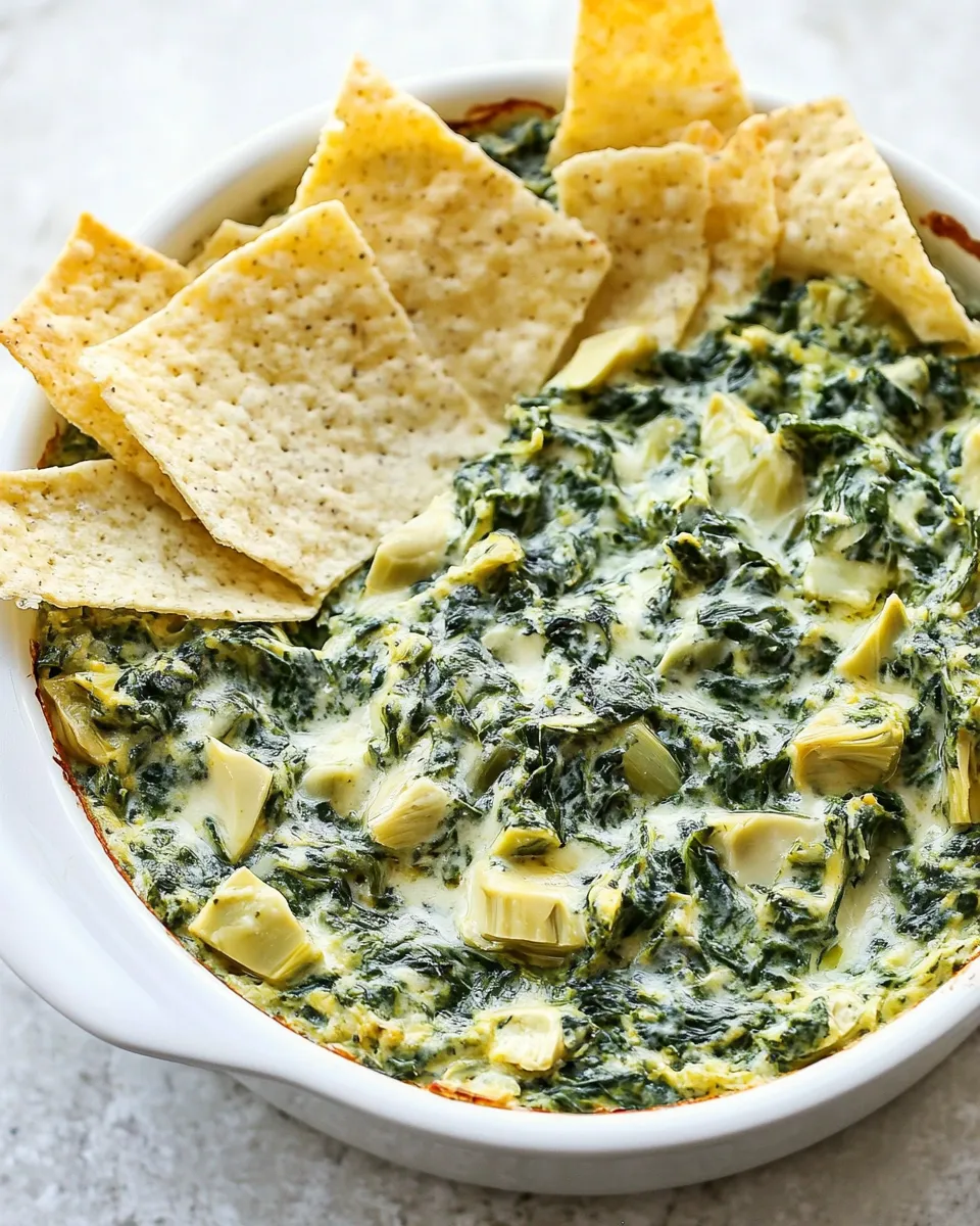 Delicious Best Spinach Artichoke Dip (Restaurant-Style) shot