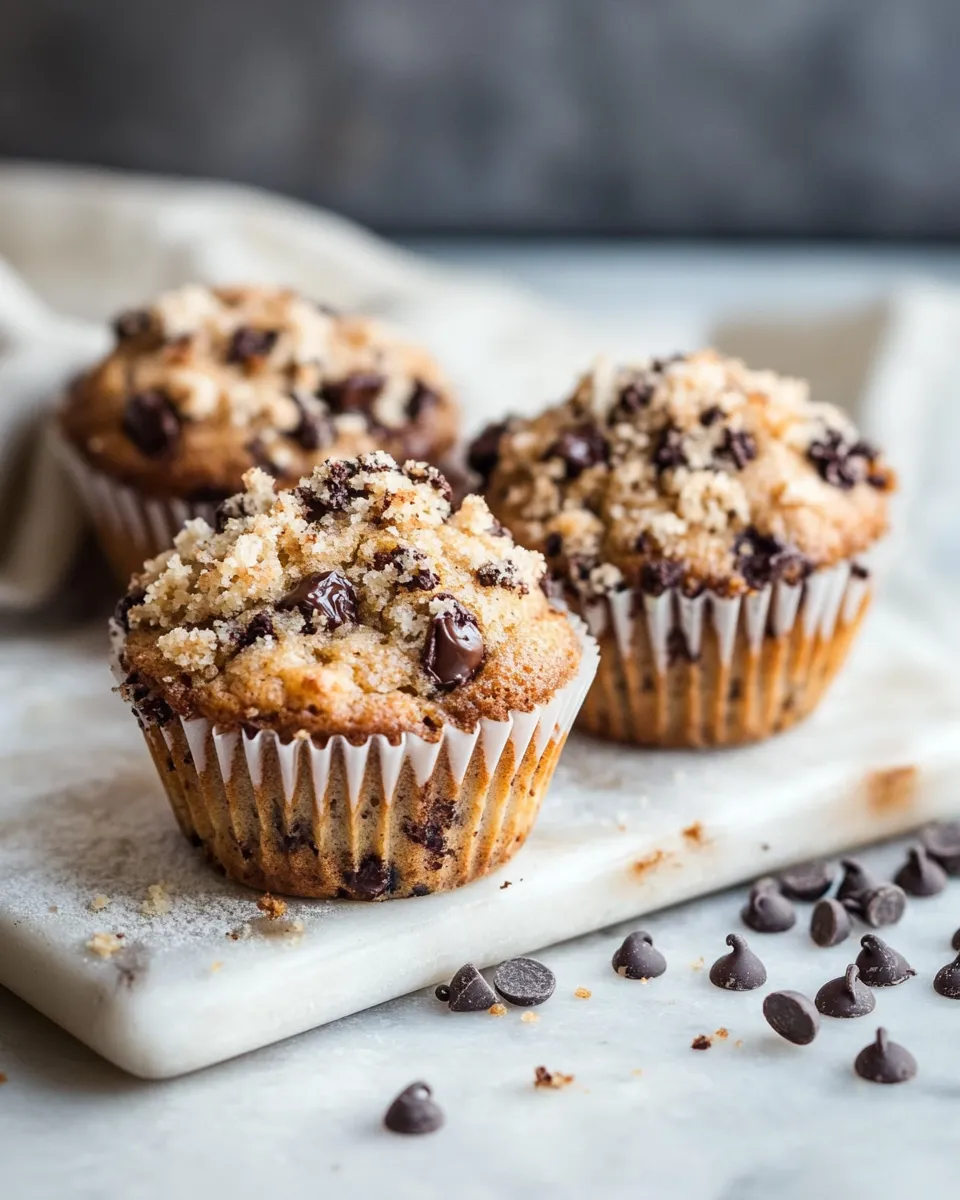 Delicious Better Than the Bakery Chocolate Chip Coffee Cake Muffins. image