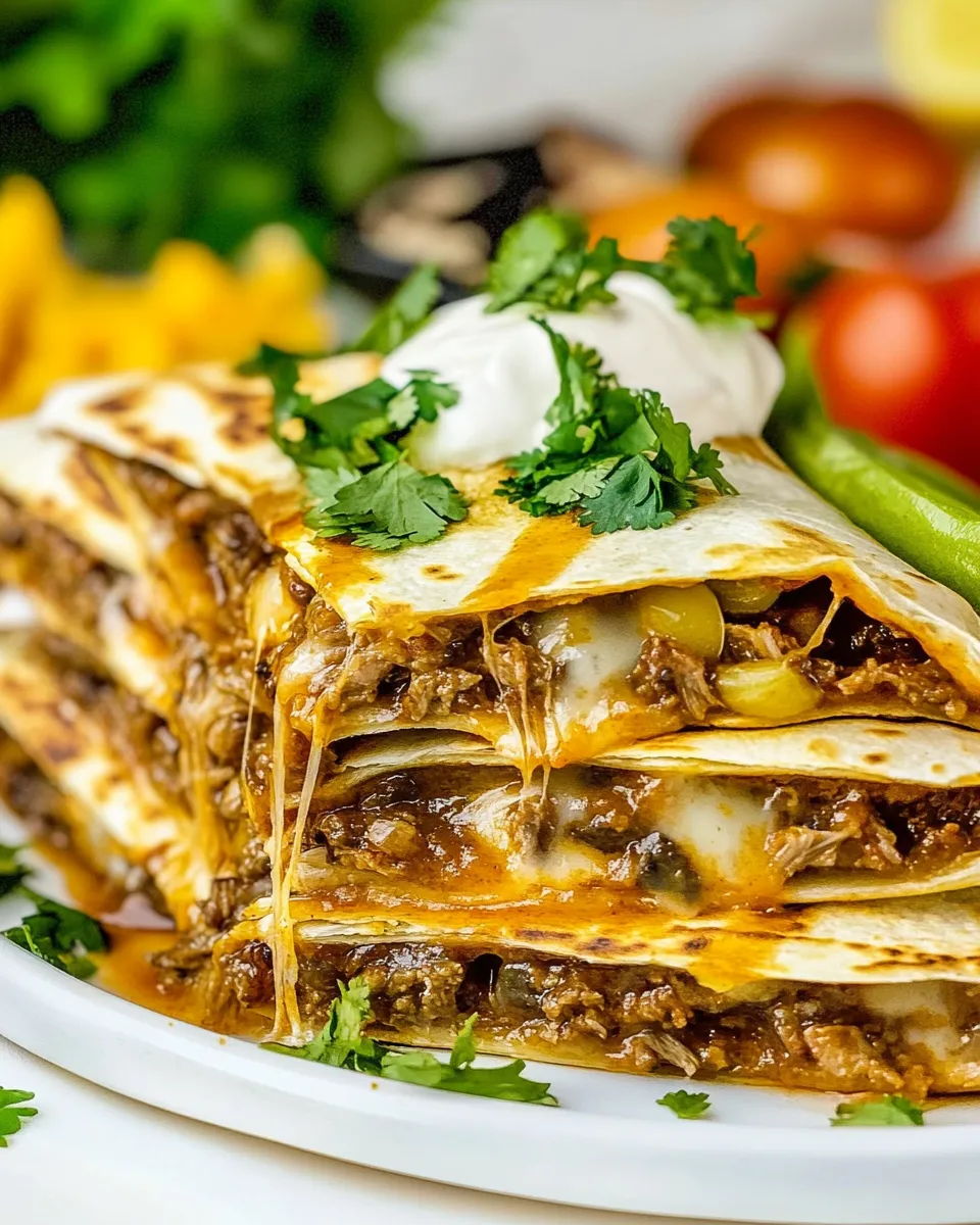 Easy Birria Quesadillas recipe photo