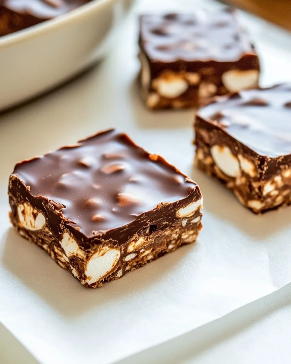 Delicious Biscoff Marshmallow Chocolate Bars shot