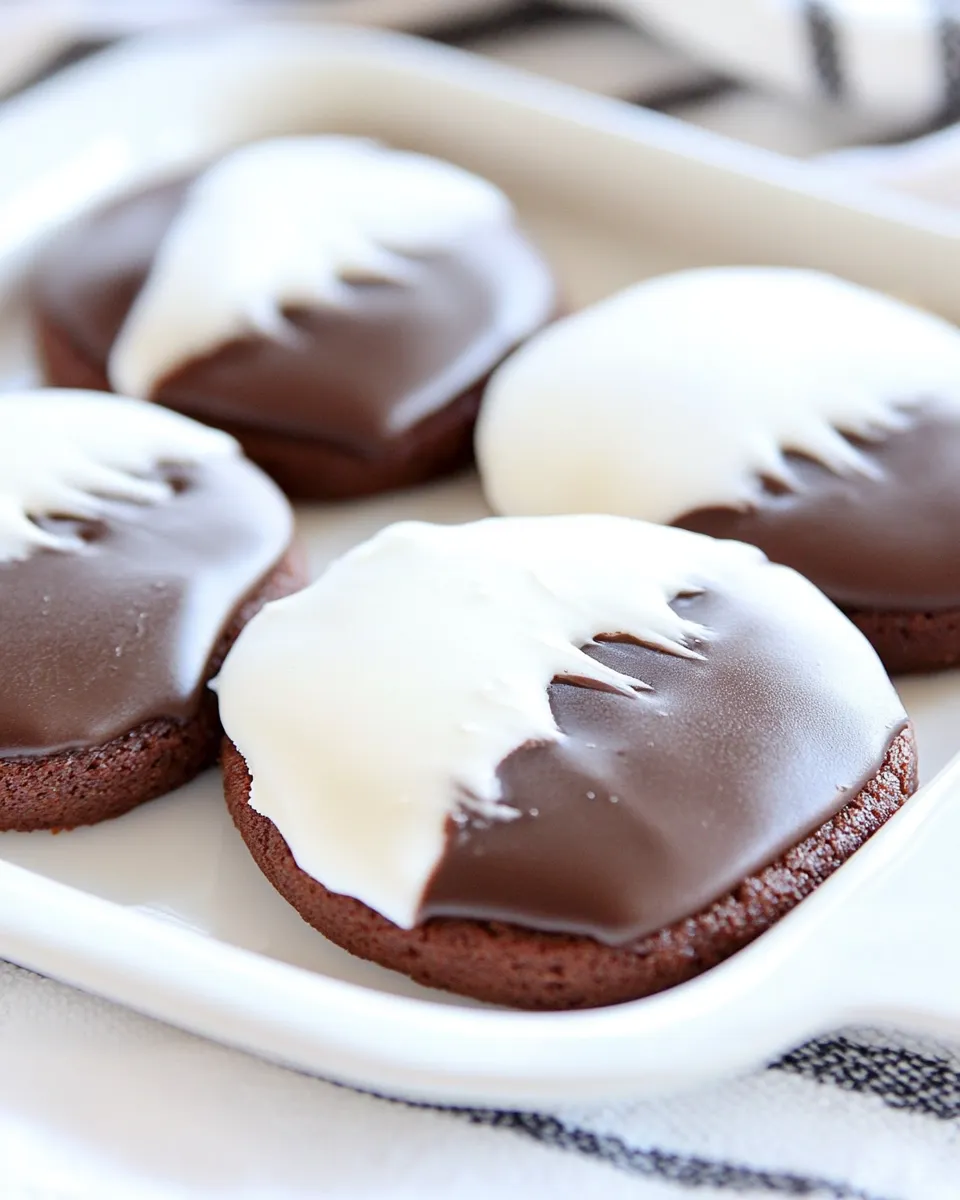 Homemade Black and White Cookies Recipe photo